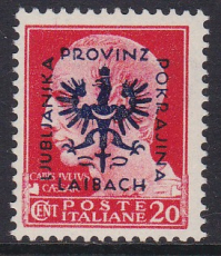 Dt.Bes. Laibach Mi.-Nr. 4 **