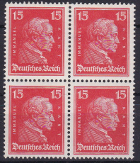 Deutsches Reich Mi.-Nr. 391 ** Viererblock