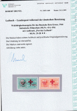 Dt.Bes. Laibach Mi.-Nr. 29/30 ** Fotoattest