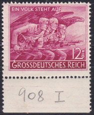 Deutsches Reich Mi.-Nr. 908 I **