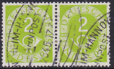 Bund Mi.-Nr. 123 oo Paar