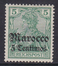 Dt. Kol. Marokko Mi.-Nr. 20 *