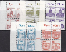 Berlin Mi.-Nr. 673/77 ** Viererblock Eckrand links oben