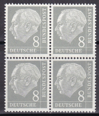 Bund Mi.-Nr. 182 ** Viererblock