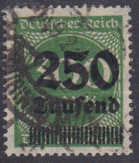 Deutsches Reich Mi.-Nr. 293 II oo gepr. INFLA
