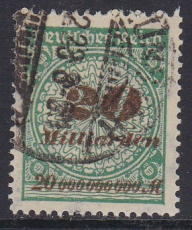 Deutsches Reich Mi.-Nr. 329 A W oo gepr. INFLA