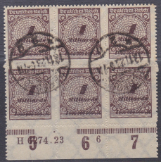 Deutsches Reich Mi.-Nr. 325 B P HAN oo gepr. INFLA