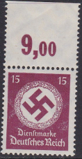 Deutsches Reich Dienst Mi.-Nr. 139 P OR dgz **