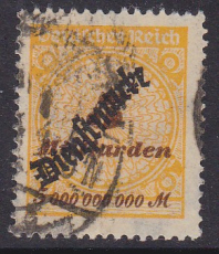 Deutsches Reich Dienst Mi.-Nr. 85 oo gepr. INFLA