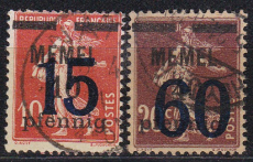 Memel Mi.-Nr. 34/35 oo