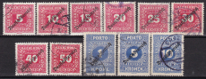Österreich Porto Mi.-Nr. 64/74 oo
