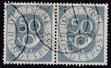 Bund Mi.-Nr. 134 oo Paar