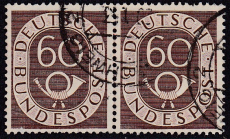 Bund Mi.-Nr. 135 oo Paar