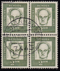 Bund Mi.-Nr. 362 y oo Viererblock