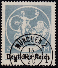Deutsches Reich Mi.-Nr. 134 II oo gepr. INFLA