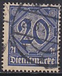 Deutsches Reich Dienst Mi.-Nr. 19 b oo gepr. INFLA
