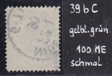 Deutsches Reich Mi.-Nr. 39 b C oo gepr. BPP
