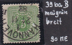 Deutsches Reich Mi.-Nr. 39 c D oo gepr. BPP