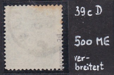Deutsches Reich Mi.-Nr. 39 c D oo gepr. BPP