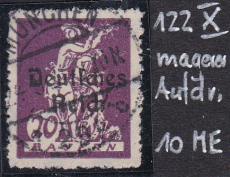 Deutsches Reich Mi.-Nr. 122 AF X oo