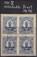 Deutsches Reich Mi.-Nr. 130 PF IV oo