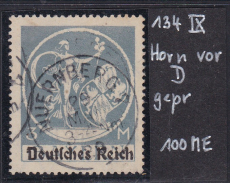 Deutsches Reich Mi.-Nr. 134 AX IX oo gepr. INFLA