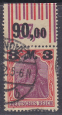 Deutsches Reich Mi.-Nr. 155 I a W OR Kurzbefund