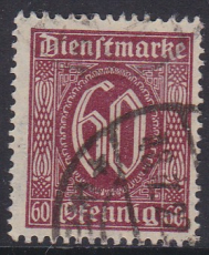 Deutsches Reich Dienst Mi.-Nr. 66 b oo gepr. INFLA