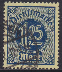 Deutsches Reich Dienst Mi.-Nr. 31 x oo gepr. INFLA