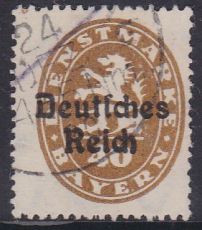 Deutsches Reich Dienst Mi.-Nr. 39 I oo gepr. INFLA