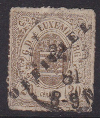 Luxemburg Dienst Mi.-Nr. 5 II oo