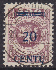 Memel Mi.-Nr. 171 A III oo gepr. BPP