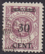 Memel Mi.-Nr. 175 I e oo gepr. BPP