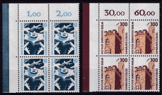 Berlin Mi.-Nr. 798/799 ** Eckrandviererblock links oben