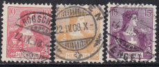 Schweiz Mi. Nr. 98/100 oo