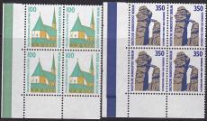 Berlin Mi.-Nr. 834/35 ** Viererblock Eckrand links unten