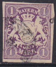 Bayern Mi.-Nr. 30 a oo gepr. BPP