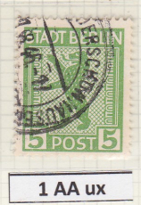 SBZ Mi.-Nr. 1 AA ux oo gepr. BPP