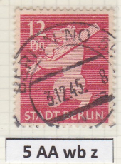 SBZ Mi.-Nr. 5 AA wb z oo gepr. BPP