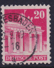 Bizone Mi.-Nr. 85 WF oo