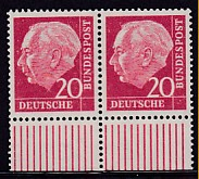 Bund Mi.-Nr. 185 y ** Paar