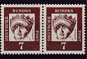 Bund Mi.-Nr. 348 y ** Paar