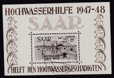 Saar Mi.-Nr. Block 1 + 2 oo Fotoattest