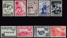 Island Jahrgang 1949 postfrisch