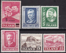 Island Jahrgang 1954 postfrisch