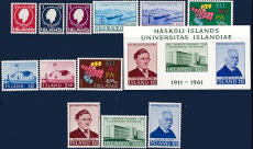 Island Jahrgang 1961 postfrisch