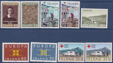 Island Jahrgang 1963 postfrisch