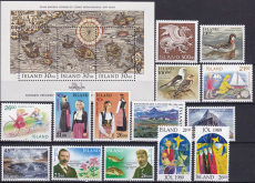 Island Jahrgang 1989 postfrisch