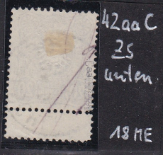 Deutsches Reich Mi.-Nr. 42 aa C oo gepr. BPP