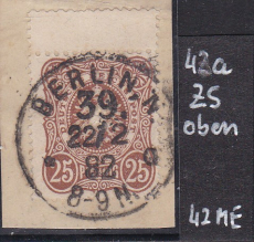 Deutsches Reich Mi.-Nr. 43 a oo gepr. BPP